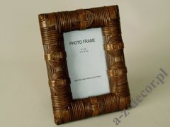 Rattan photo frame 22cm [AZ00503]