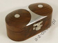 Wooden oval box 10cm [AZ01573]