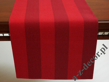 Bieżnik w pasy czerwony 42x140cm [AZ02135]