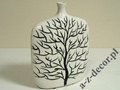 INGRID white ceramic vase 30cm [AZ00758]