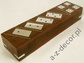 Woden  box with domino and dice [AZ01565]