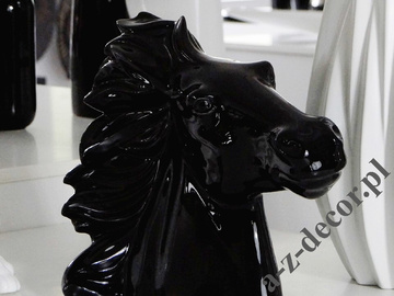 Horse head 35x18,5x29cm Black [AZ02519]