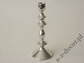 Metal candle holder 23cm [AZ01950]