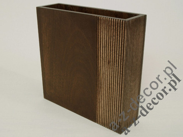 Wooden vase 26cm [AZ01080]