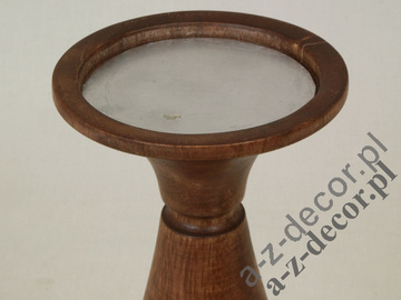 Klasyczny świecznik drewniany 30cm [AZ01537]