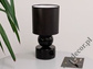 PERLA I black bedroom lamp 39cm [AZ02341]