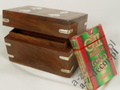 Decorative wooden box with cards [AZ01553]