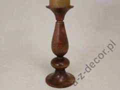 Klasyczny świecznik drewniany 30cm [AZ01537]