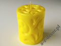 Yellow pillar fiorentino candle 8x10cm [AZ02185]