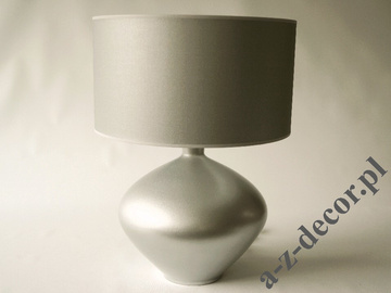 Lampa stołowa LUCIA srebrna na komodę 56cm [AZ02025]