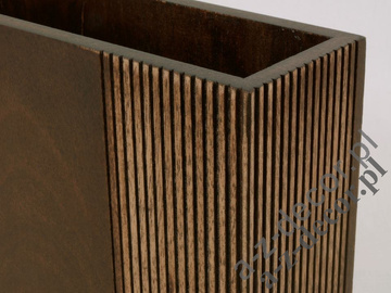 Wooden vase 26cm [AZ01080]