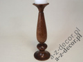 Wooden pillar candle holder 38cm [AZ01538]