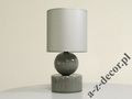 Szara ceramiczna lampka nocna PERLA I 39cm [AZ02416]