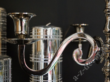 Metal candle holder x5, 38x50cm [AZ01958]