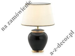 IMARI shiny black bedroom lamp 43cm [008843]