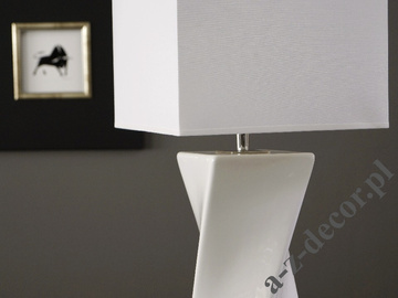 Lampa stołowa TWISS biała 25x73cm [AZ02397]