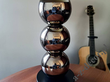 Lampa stołowa PERLA III CY złoto czarna 68cm czarno złoty abażur [AZ02766]