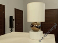 Cream and gold PERLA I bedroom lamp 39cm [AZ01096]