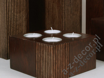 Pillar candle holder 14x14x8cm [AZ01056]