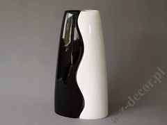 Black & white ceramic vase 49cm [AZ02516]