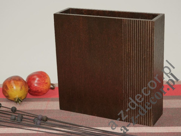 Wooden vase 26cm [AZ01080]