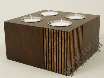 Pillar candle holder 14x14x8cm [AZ01056]