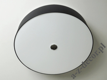 Black HOOP Cromado ceiling lamp 52cm [AZ02583]