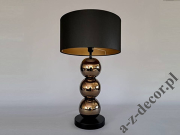 PERLA III gold and black table lamp 68cm [AZ02766]