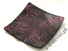 Patera ceramiczna czarno fioletowa 14x2cm [AZ01426]