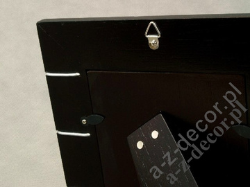 Czarna ramka na zdjęcia z metalem 26cm [AZ00401]
