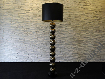 Lampa podłogowa z kulami PERLA IX CY złoto czarna 50x170cm [AZ02690]
