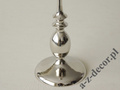 Świecznik metalowy niklowany 35cm [AZ01953]