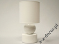 Popularna lampka nocna PERLA I biała 39cm [AZ02098]