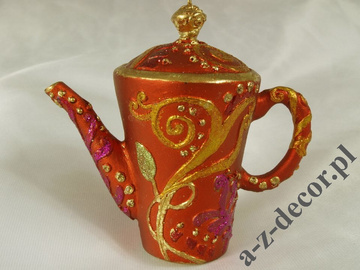 Tea-pot orange 8cm [AZ01610]