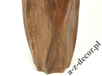 Wooden vase 38cm [AZ01543]