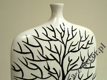 INGRID white ceramic vase 30cm [AZ00758]