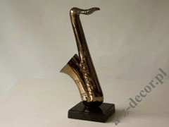 Saxofon ceramiczny 44cm złoty [AZ02527]