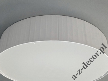 White pleated CYLINDRI ceiling lamp 70cm [AZ02713]