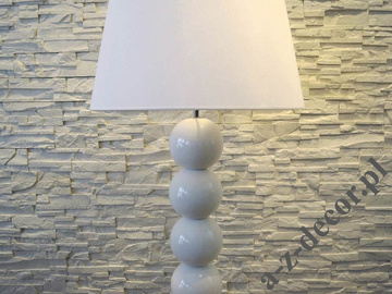 Lampa podłogowa z kulami PERLA IX TB biała 170cm [AZ02175]