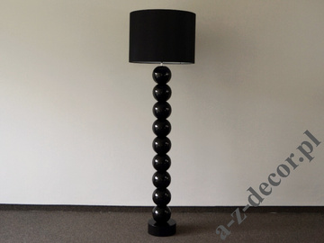 Lampa podłogowa do apartamentu PERLA IX czarna 50x170cm [AZ02494]