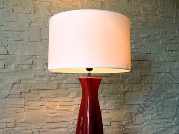 Lampa stołowa TULIP bordowa 40x78cm [AZ01672]