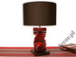 Lampa stołowa CAREA czerwona 60cm [AZ01846]