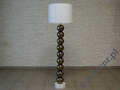 Lampa podłogowa PERLA IX złoto biała 50x170cm [AZ02696]