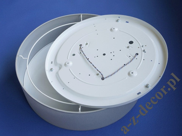 Cylindryczny plafon sufitowy 48cm jasno szary [AZ02632]