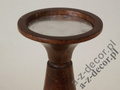 Wooden pillar candle holder 38cm [AZ01538]