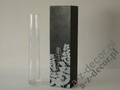 Black wooden vase 33cm [AZ00749]