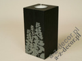 Black Tealight candle holder 15cm [AZ00592]
