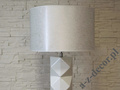 Biała ceramiczna lampa podłogowa DIAMS 140cm [AZ02479]