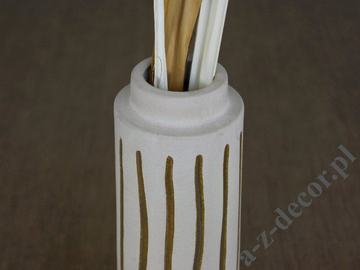 Cappuccino earthenware vase 34cm [AZ01045]