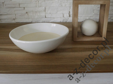 Biało kremowa misa ceramiczna 29cm [AZ00292]